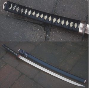 Katana japonais, ken forgé