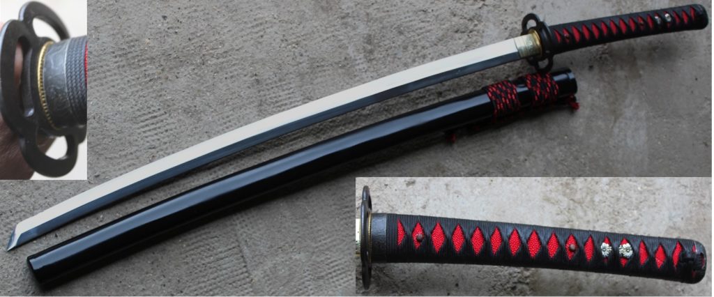 Véritable Katana Japonais adapté à la coupe forgé à la main